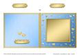 Square Metallic Romantic Hearts Plain Card Base Portrait