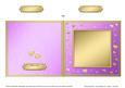 Square Metallic Romantic Hearts Plain Card Base Portrait