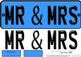 Large Dl Mr & Mrs Novelty Number Plate N 3D Decoupage
