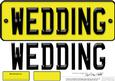 Large Dl Wedding Novelty Number Plate N 3D Decoupage