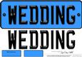 Large Dl Wedding Novelty Number Plate N 3D Decoupage