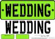 Large Dl Wedding Novelty Number Plate N 3D Decoupage