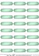 Metallic Blank Greetings Text Plates