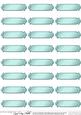 Metallic Blank Greetings Text Plates