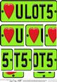 Love You Lots Novelty Number Plate with Side Stacker