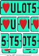 Love You Lots Novelty Number Plate with Side Stacker