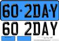 Large Dl 60th Birthday Novelty Number Plate and 3D Decoupage
