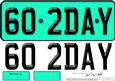 Large Dl 60th Birthday Novelty Number Plate and 3D Decoupage