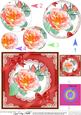 Rose and Lace Circle Pyramage Topper