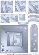 15th Metallic Age Quick Card with Twisted Pyramage
