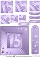 15th Metallic Age Quick Card with Twisted Pyramage