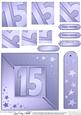 15th Metallic Age Quick Card with Twisted Pyramage