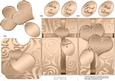 Elegant Romantic Hearts Lottery Wallet Card