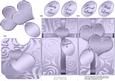 Elegant Romantic Hearts Lottery Wallet Card