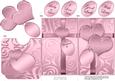 Elegant Romantic Hearts Lottery Wallet Card