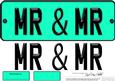 Large Dl Mr & Mr Novelty Number Plate N 3D Decoupage
