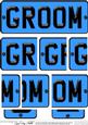 Groom Novelty Number Plate with Side Stacker