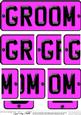 Groom Novelty Number Plate with Side Stacker
