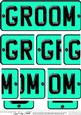 Groom Novelty Number Plate with Side Stacker