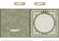 Square Pearls, Lace and Ribbon Plain Card Base Portrait Form