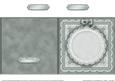 Square Pearls, Lace and Ribbon Plain Card Base Portrait Form