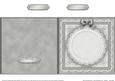 Square Pearls, Lace and Ribbon Plain Card Base Portrait Form