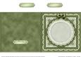 Square Pearls, Lace and Ribbon Plain Card Base Portrait Form