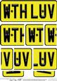 With Love Novelty Number Plate with Side Stacker