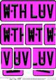 With Love Novelty Number Plate with Side Stacker