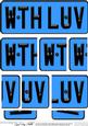 With Love Novelty Number Plate with Side Stacker