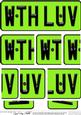With Love Novelty Number Plate with Side Stacker