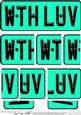 With Love Novelty Number Plate with Side Stacker