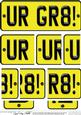 You Are Great Novelty Number Plate with Side Stacker