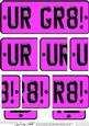 You Are Great Novelty Number Plate with Side Stacker
