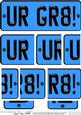 You Are Great Novelty Number Plate with Side Stacker