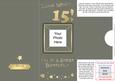 Add a Photo 15th Birthday Card with Easy Fold Frame