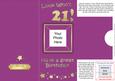 Add a Photo 21st Birthday Card with Easy Fold Frame