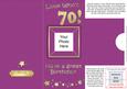 Add a Photo 70th Birthday Card with Easy Fold Frame