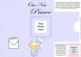 Add a Photo New Baby Boy with Easy Fold Frame