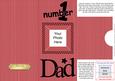 Add a Photo DL Card - NUMBER 1 DAD with easy fold frame