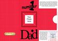 Add a Photo DL Card - NUMBER 1 DAD with easy fold frame