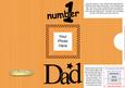 Add a Photo DL Card - NUMBER 1 DAD with easy fold frame
