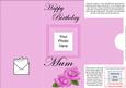 Add a Photo Mum Birthday Roses with Easy Fold Frame