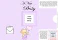 Add a Photo New Baby Boy Card with Easy Fold Frame