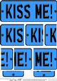 Kiss Me! Novelty Number Plate with Side Stacker