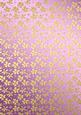 Gold Metallic Flowers Matching Backing Paper