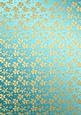 Gold Metallic Flowers Matching Backing Paper