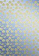 Gold Metallic Flowers Matching Backing Paper