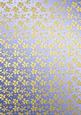 Gold Metallic Flowers Matching Backing Paper