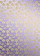 Gold Metallic Flowers Matching Backing Paper